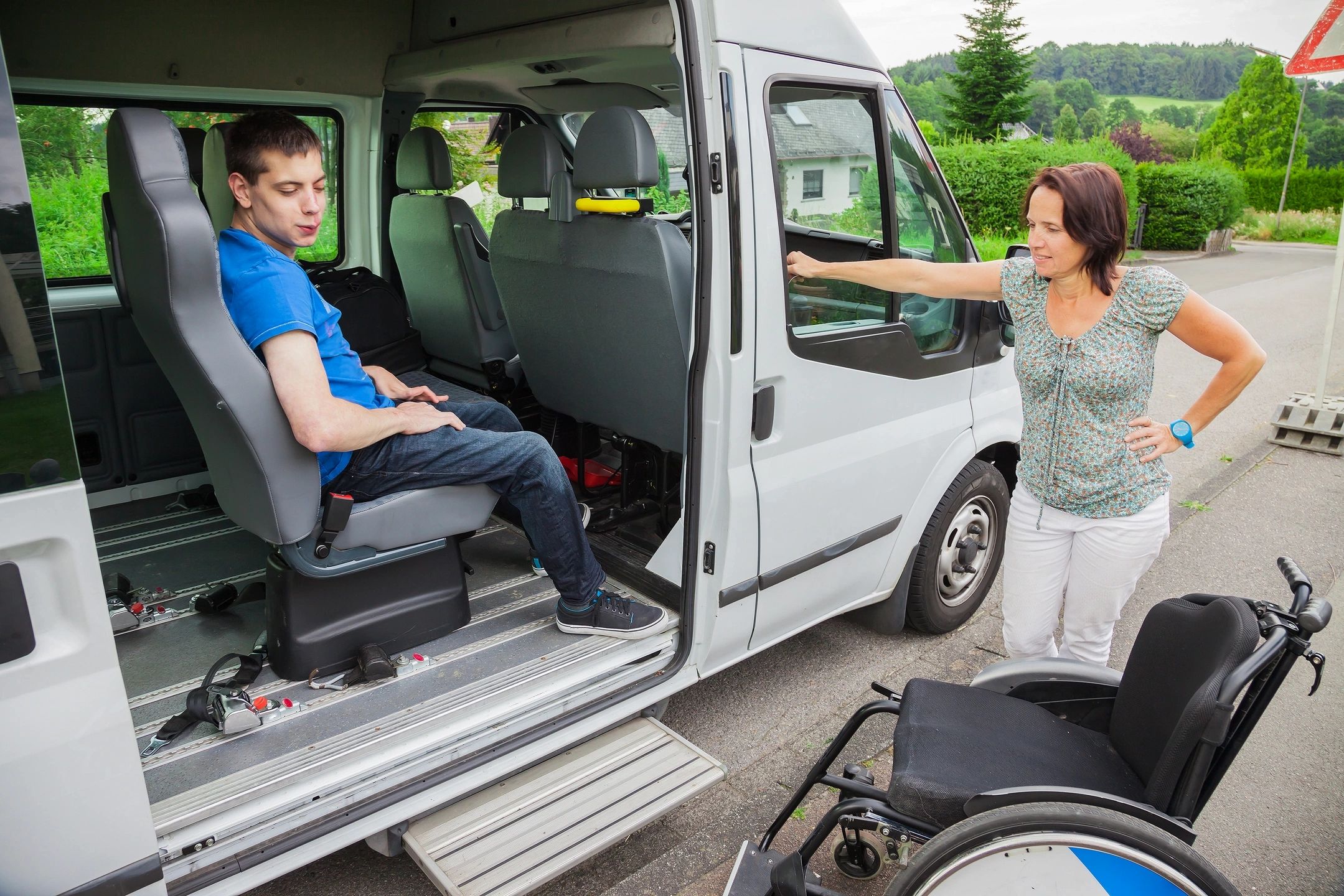 Accessible transportation van for disability assistance