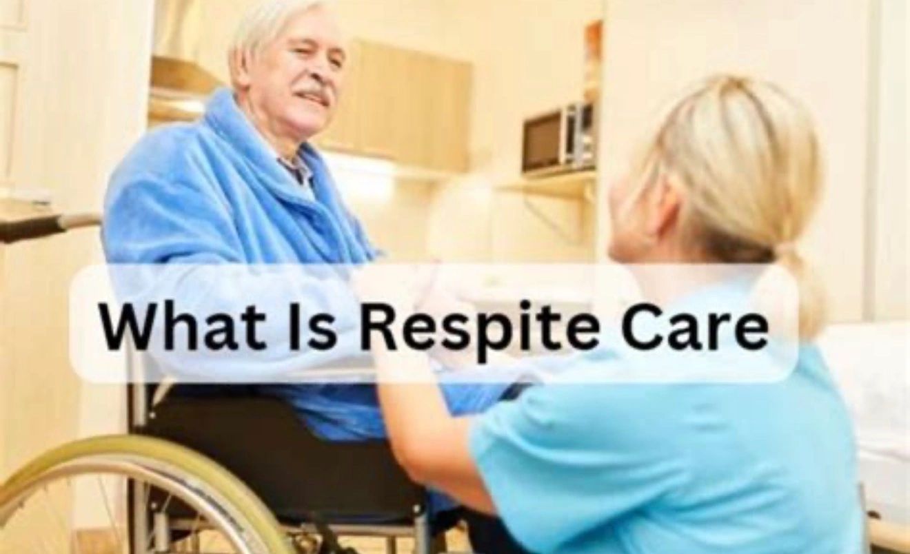 Caregiver assisting elderly man in wheelchair — respite care